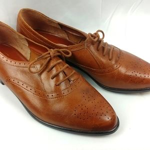 Sandra Miller Newman Leather Lace Up Oxfords